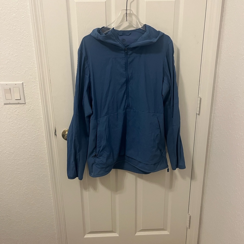lululemon athletica Men's Teal Ripstop Packable Anorak Lightweight Jacket